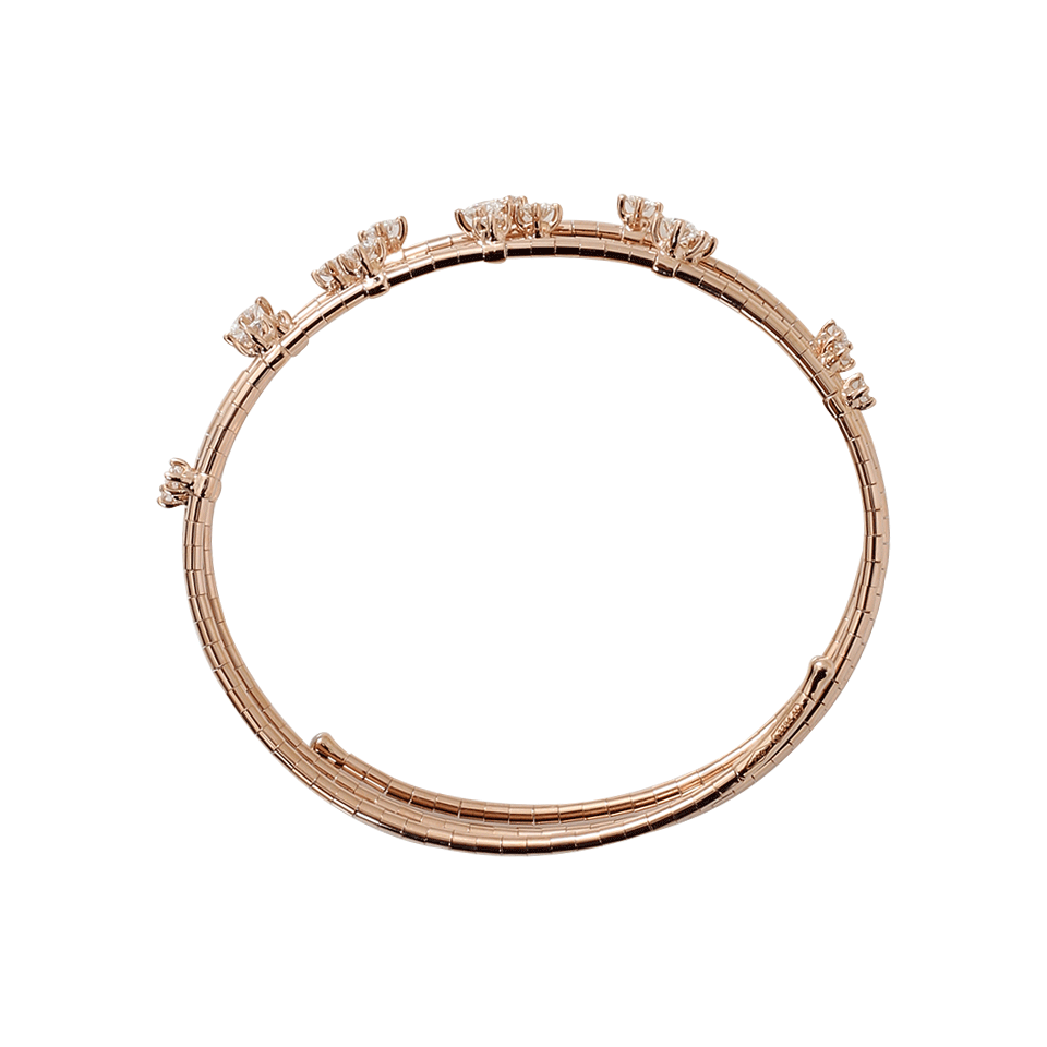 MATTIA CIELO-Rugiada Three-Circle Wrap Diamond Bracelet-ROSE GOLD