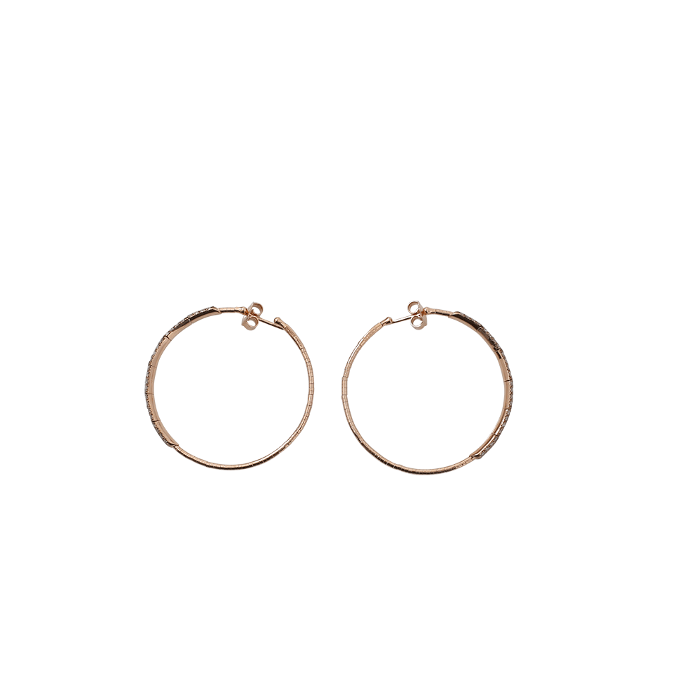 MATTIA CIELO-Rugiada Cognac Diamond Hoop Earrings-ROSE GOLD