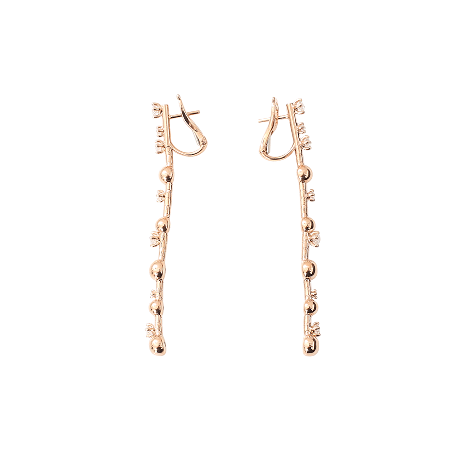 MATTIA CIELO-Rugiada Diamond Pave Earrings-ROSE GOLD