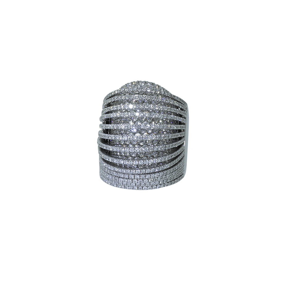 Large Pavone Diamond Ring JEWELRYFINE JEWELRING MATTIA CIELO   