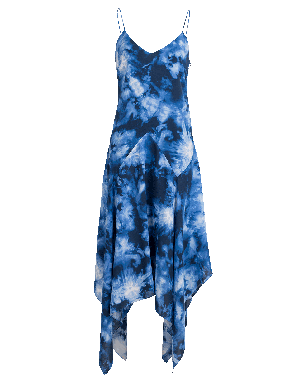 MICHAEL KORS-Asymmetrical Tie Dye Dress-