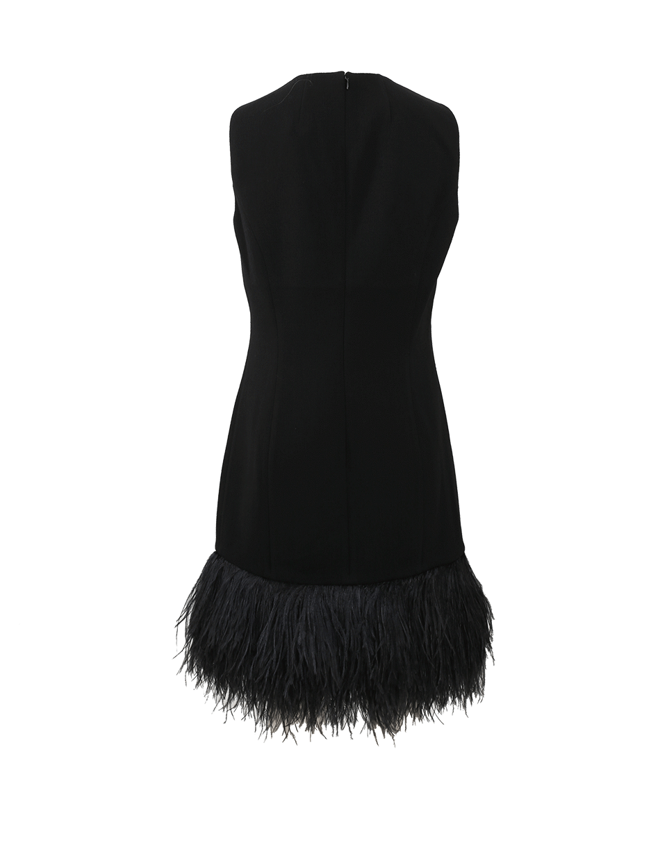 MICHAEL KORS-Ostrich Hem Shift Dress-