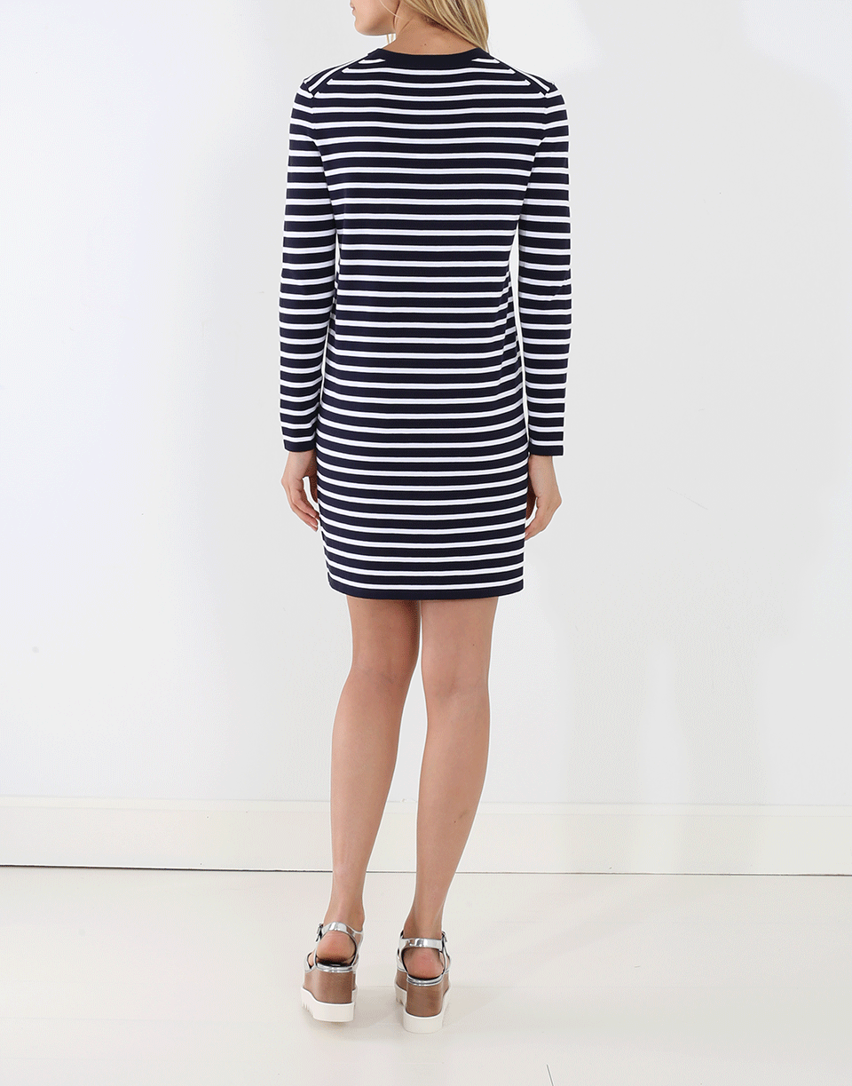 MICHAEL KORS-Striped Tee Shirt Dress-