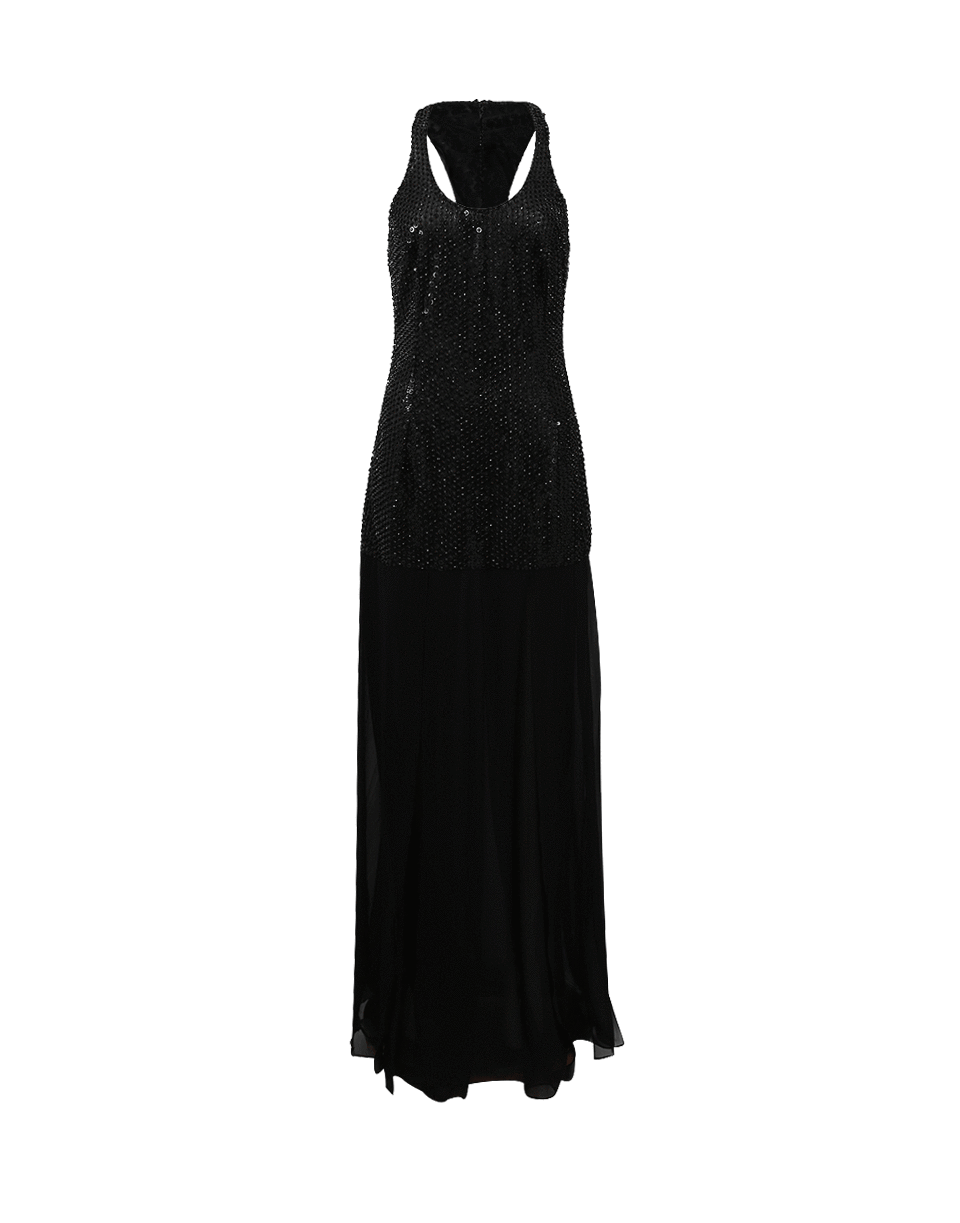 MICHAEL KORS-Crystal Skirt Gown-BLACK
