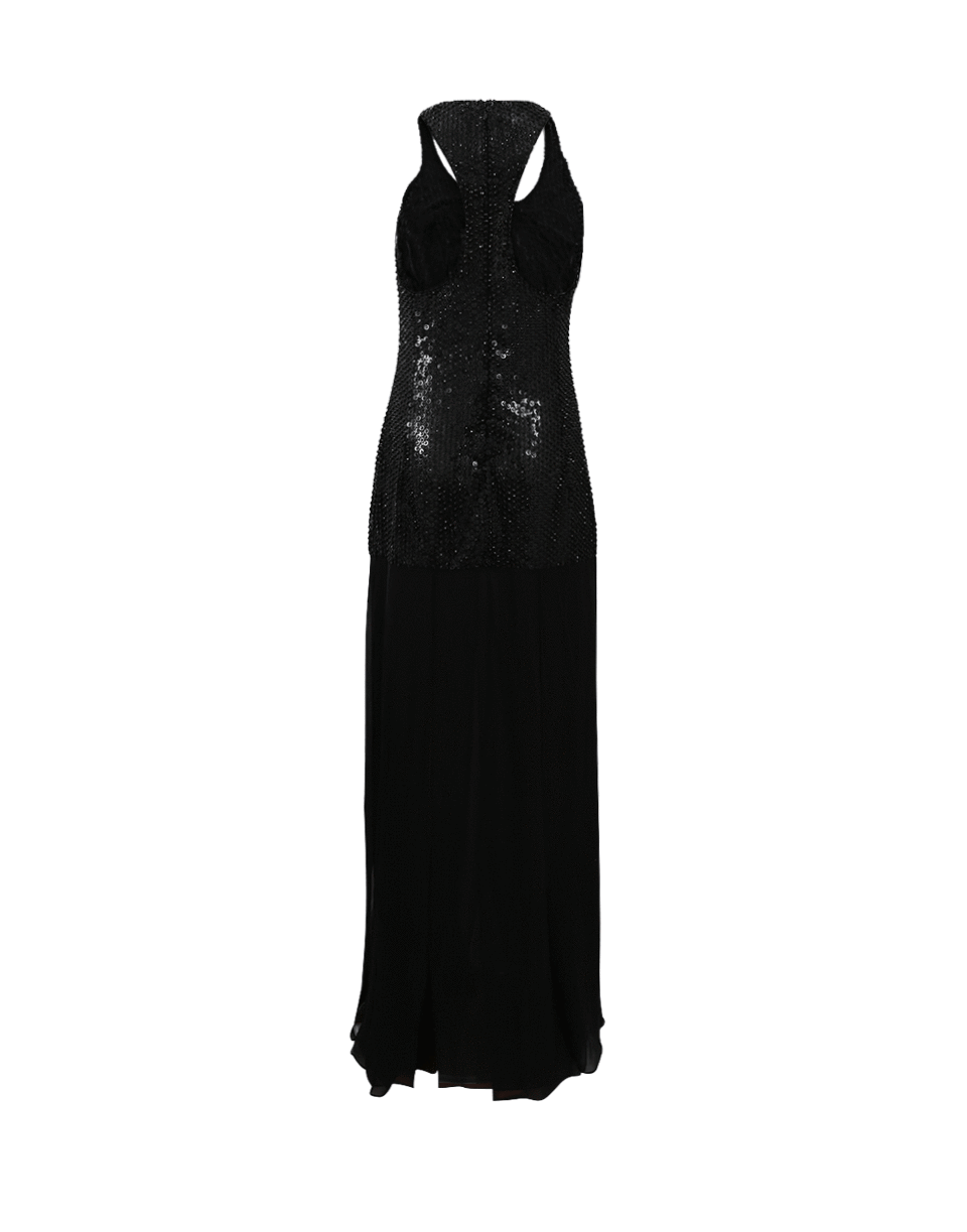 MICHAEL KORS-Crystal Skirt Gown-BLACK