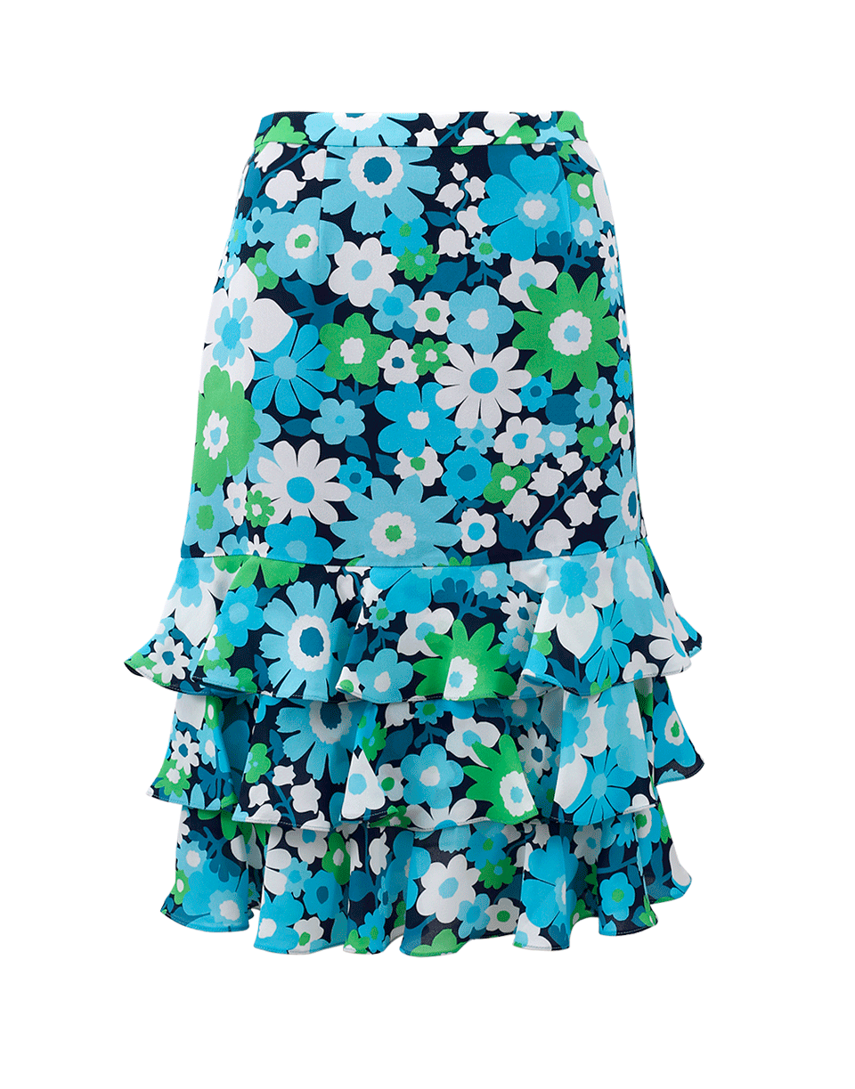 Floral Ruffle Skirt CLOTHINGSKIRTMISC MICHAEL KORS   
