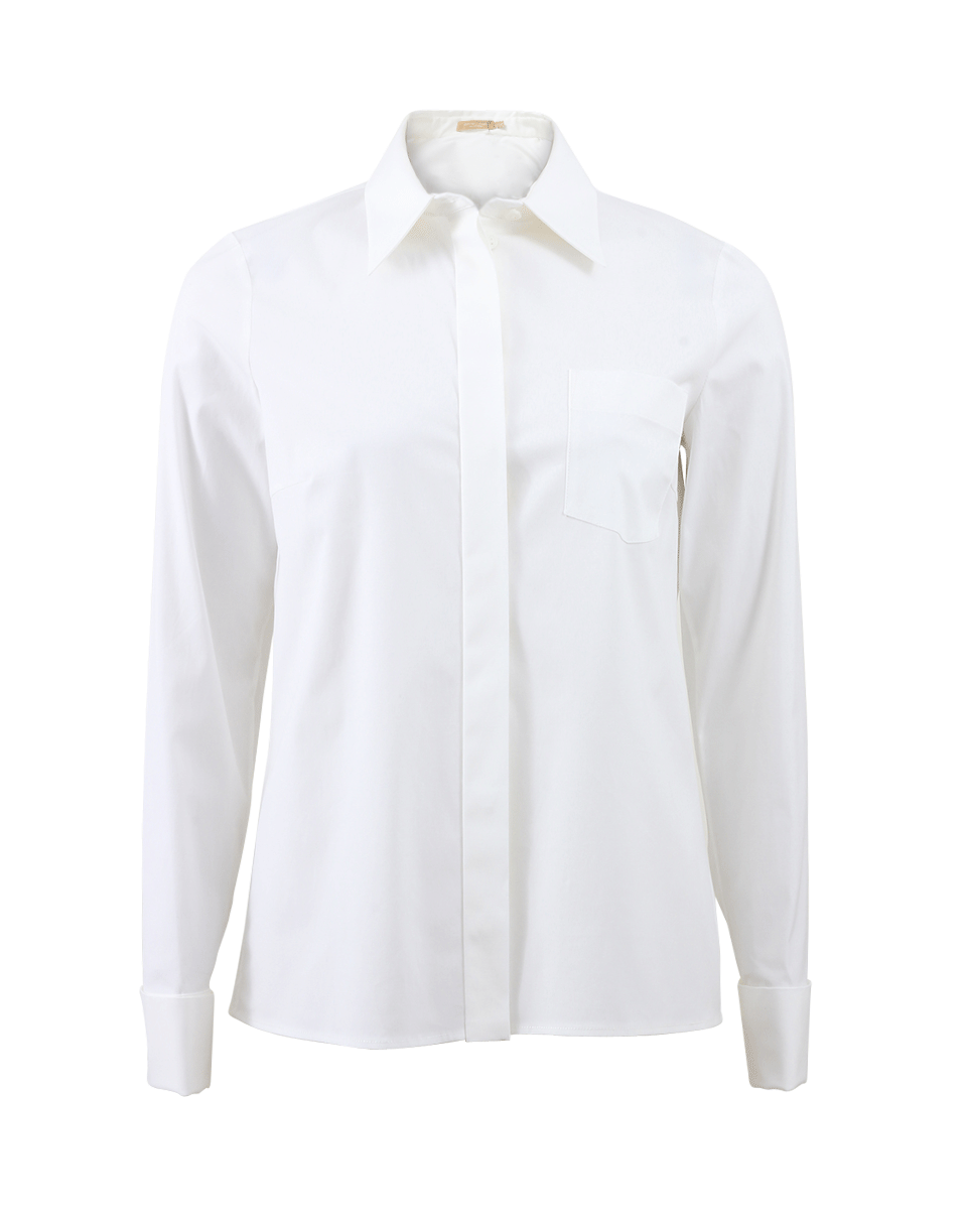MICHAEL KORS-French Cuff Poplin Shirt-