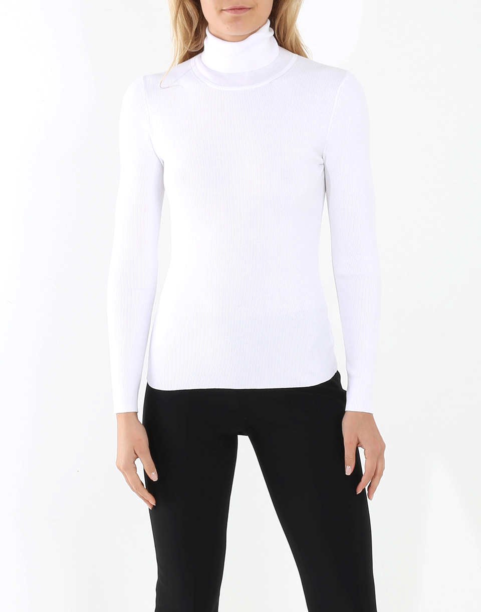 MICHAEL KORS-Fitted Turtleneck Top-