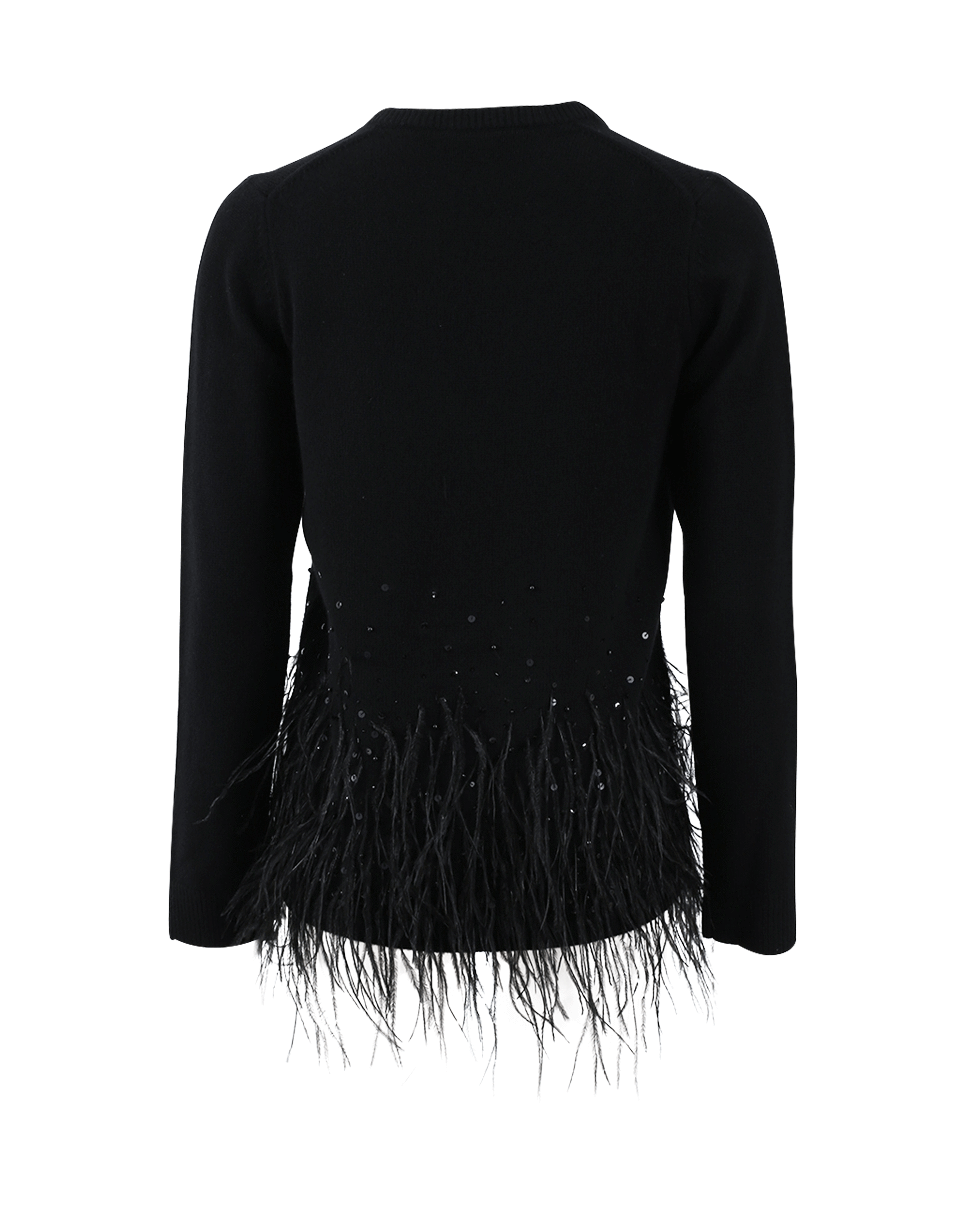 MICHAEL KORS-Ostrich Feather Pullover-