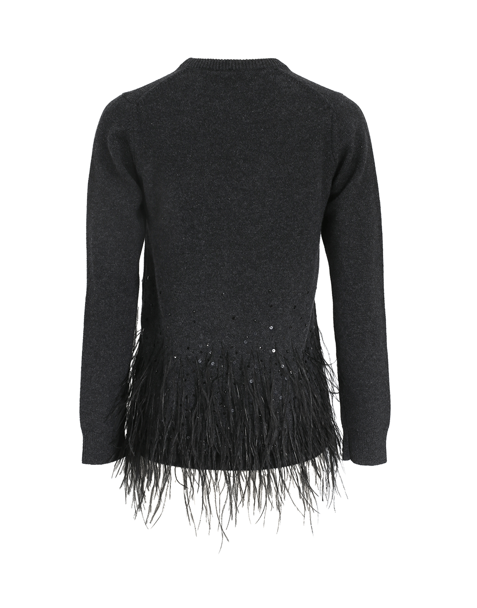 Ostrich Feather Pullover CLOTHINGTOPKNITS MICHAEL KORS   