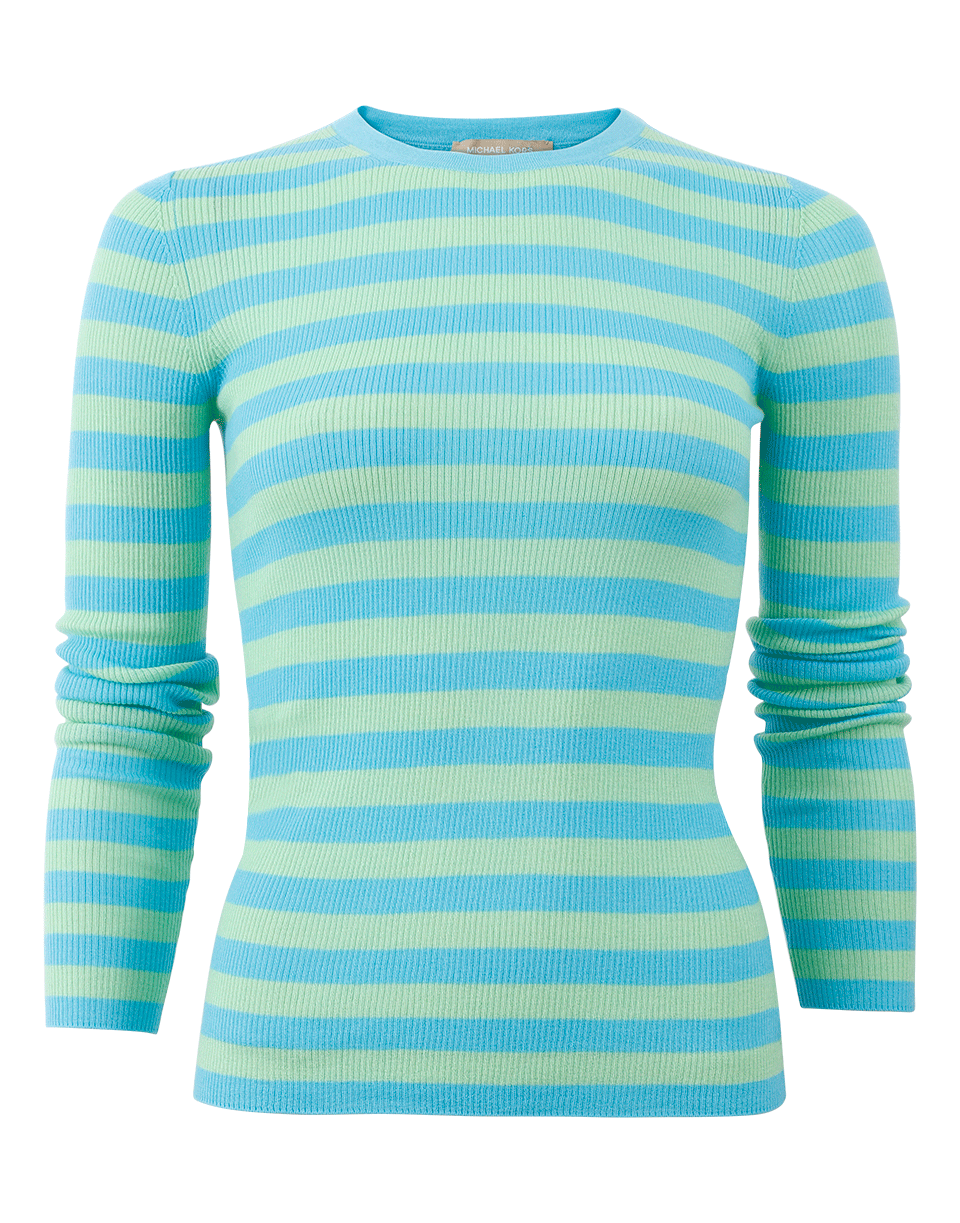 MICHAEL KORS-Striped Knit Top-