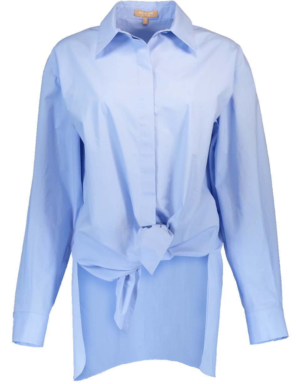 MICHAEL KORS-Tie Waist Long Shirt-
