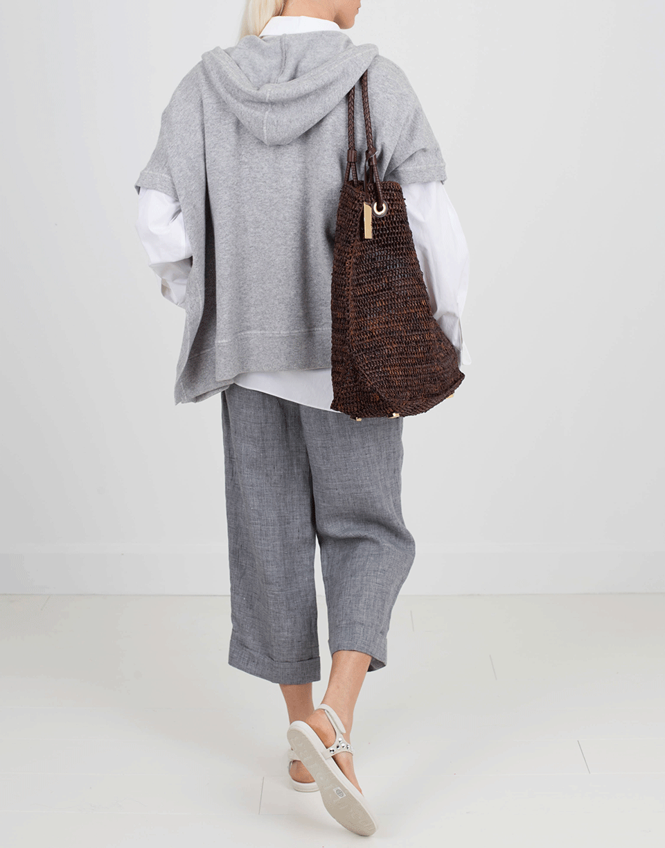 MICHAEL KORS-Cashmere Hooded Poncho-