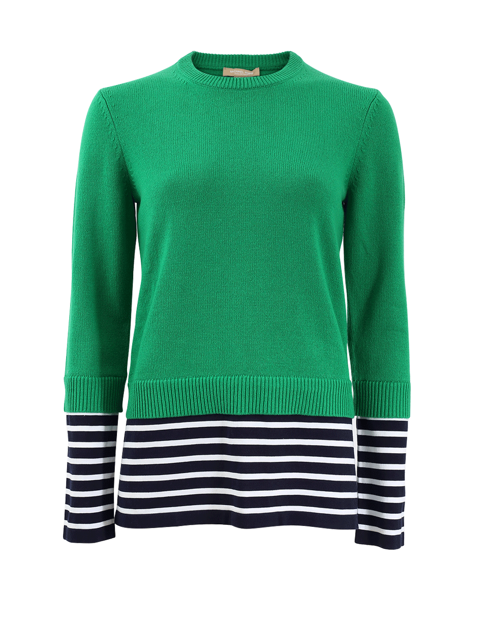 MICHAEL KORS-Striped Pullover Tee-