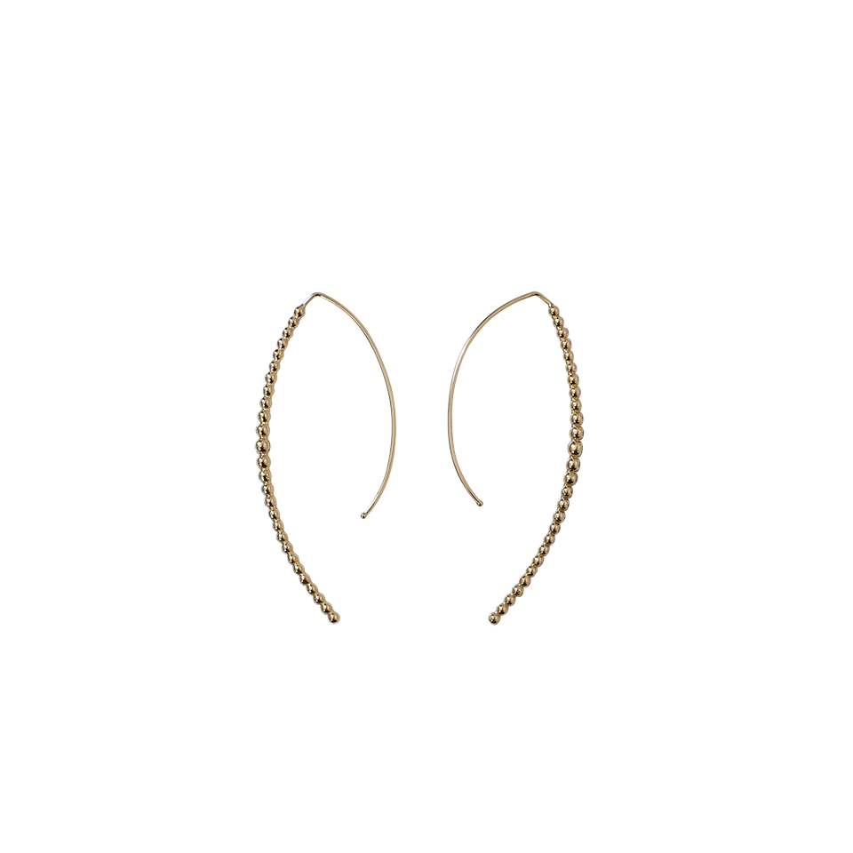 MIZUKI-Open Marquis Diamond Hoop Earrings-YELLOW GOLD