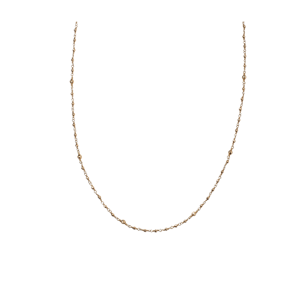 MIZUKI-Gold Bead Wrap Necklace-YELLOW GOLD