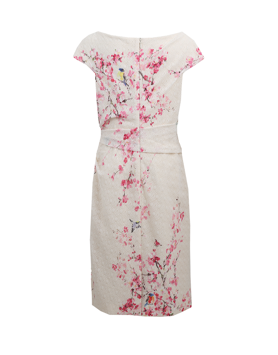 Cherry Blossom Lace Dress CLOTHINGDRESSEVENING MONIQUE LHUILLIER   