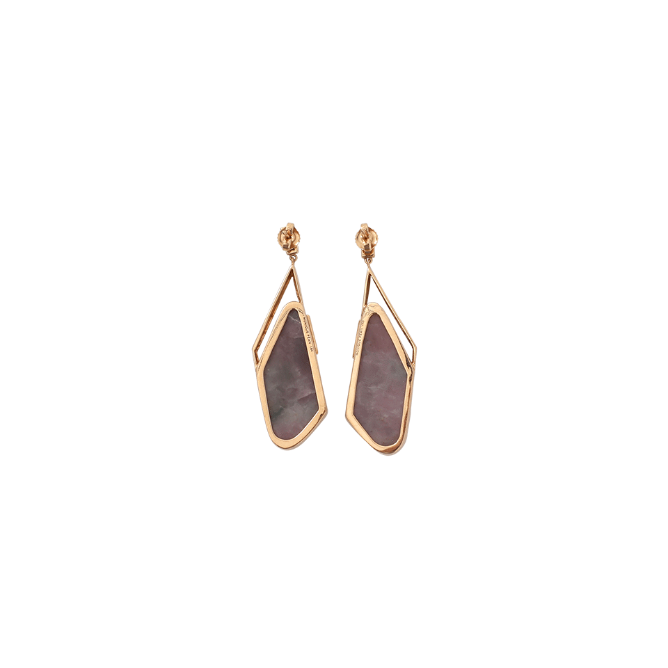 Pink Sapphire Slice And White Diamond Earrings JEWELRYFINE JEWELEARRING MONIQUE PEAN   