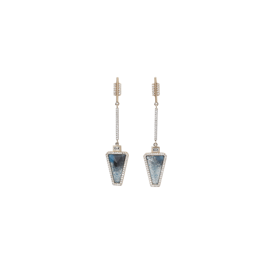 Gilalite And White Diamond Triangular Drop Earrings JEWELRYFINE JEWELEARRING MONIQUE PEAN   