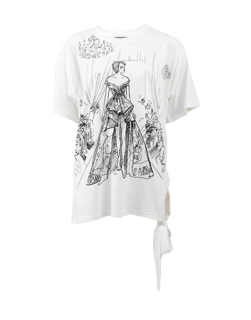 MOSCHINO-Oversize T-Shirt With Tie-