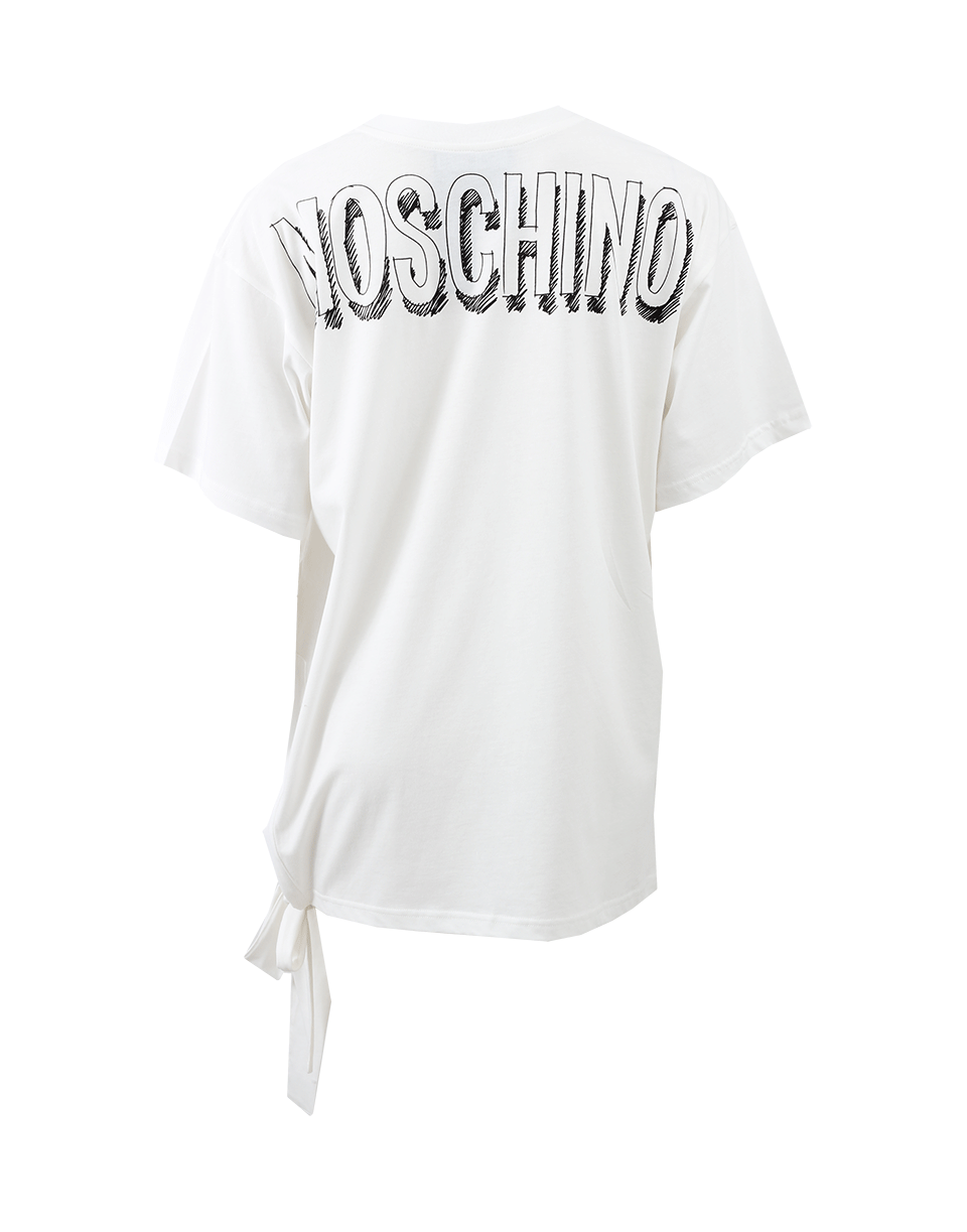 Oversize T-Shirt With Tie CLOTHINGTOPMISC MOSCHINO   