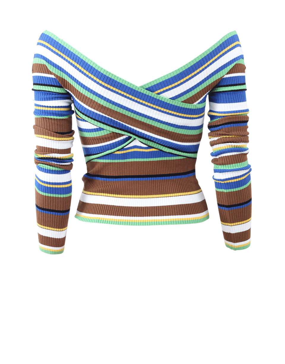 MSGM-Stripe Knit Top-