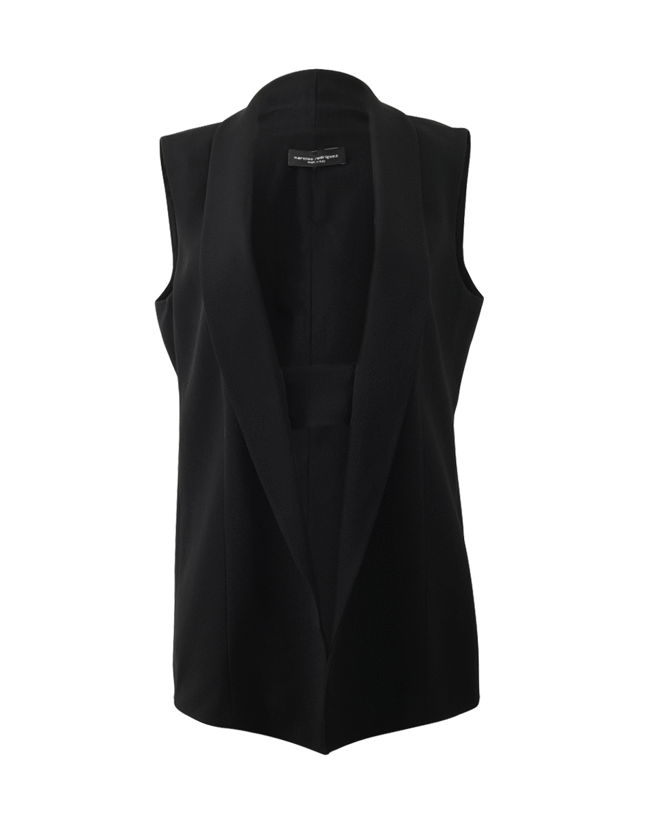 NARCISO RODRIGUEZ-Crepe Suit Vest-BLACK