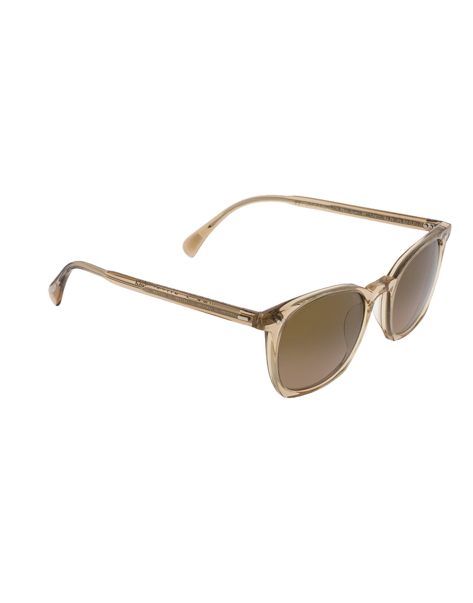 OLIVER PEOPLES-LA Coen Sun Mirror Sunglasses-BLSH/PNK