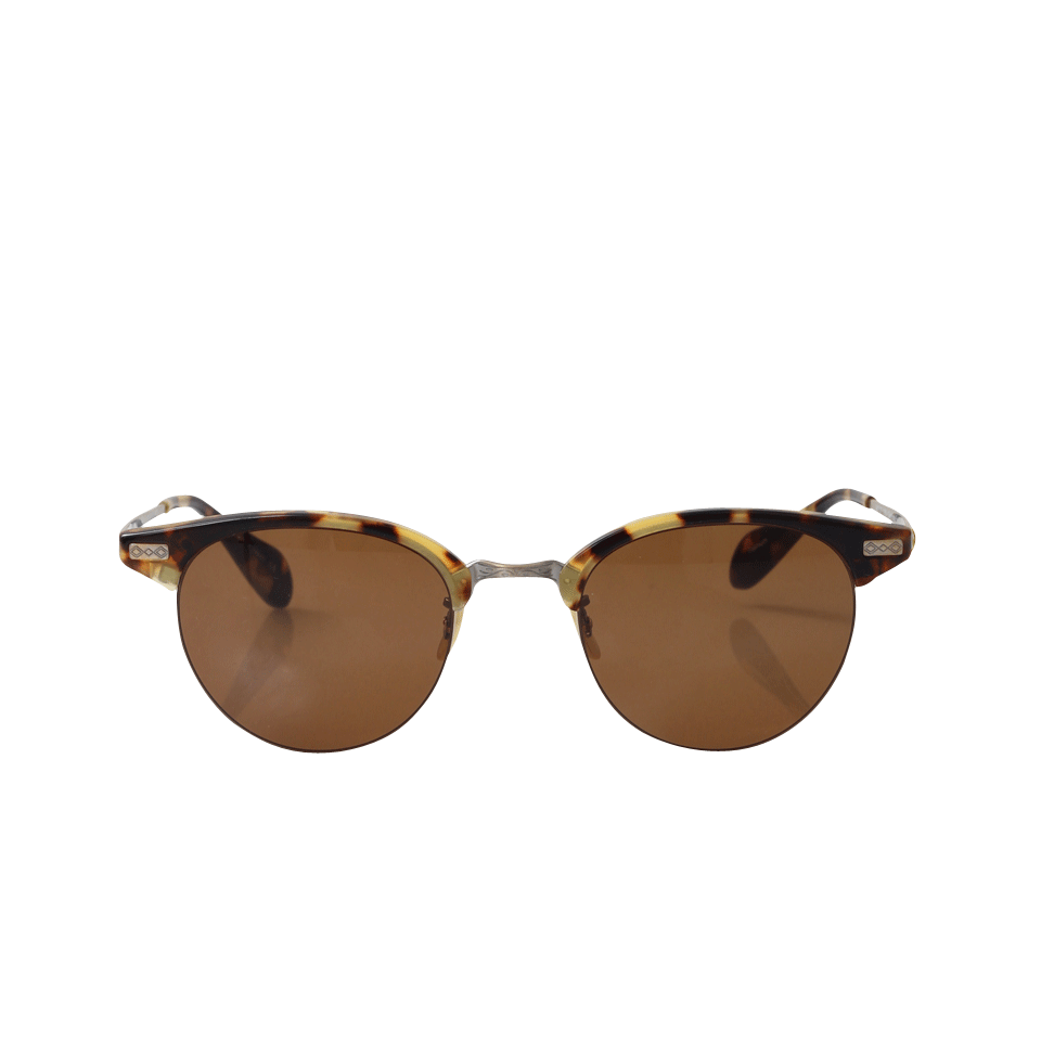 OLIVER PEOPLES-Executive II Sunglasses-GOLD/BRW