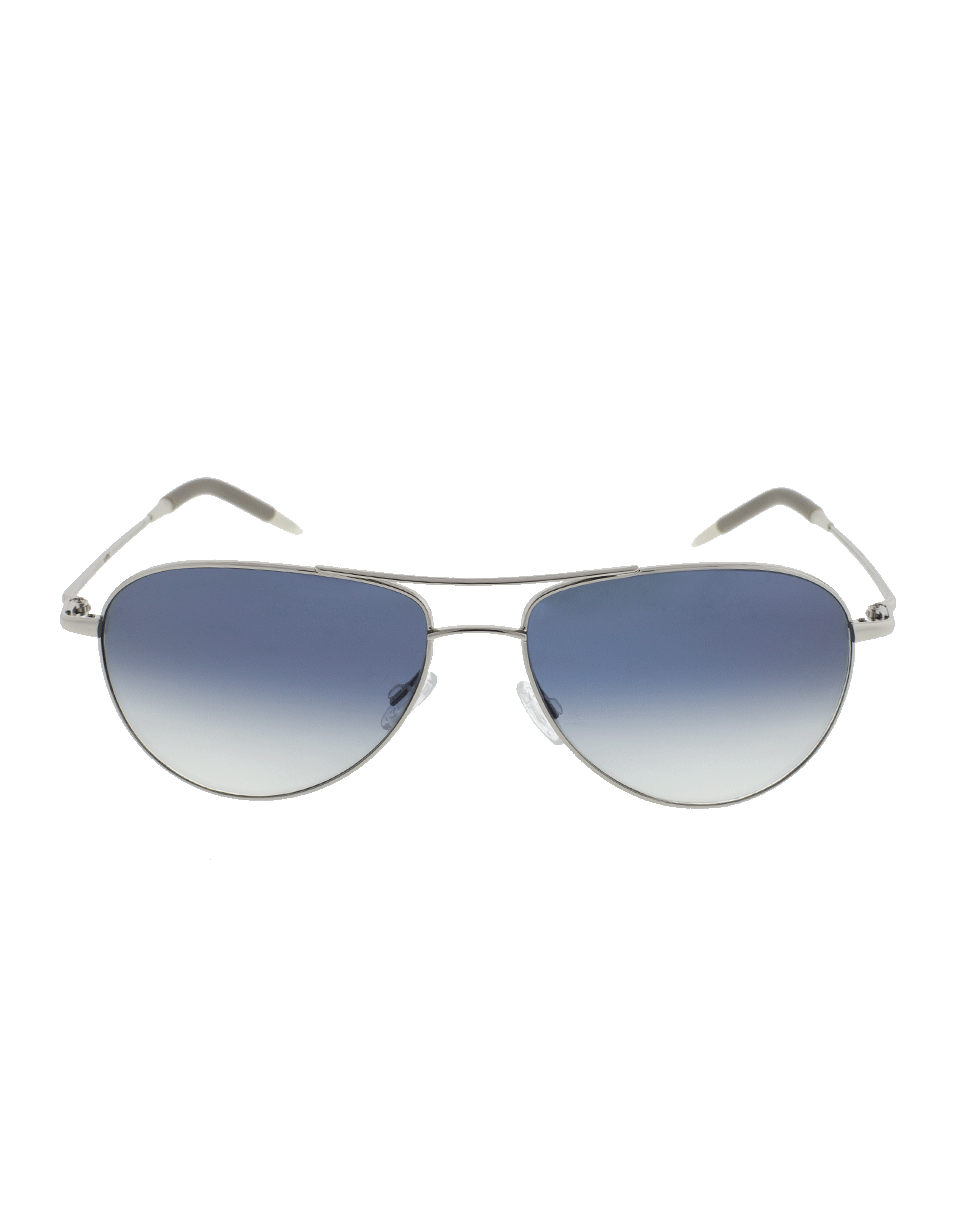 OLIVER PEOPLES-Benedict 59 Aviator Sunglasses-SILVER