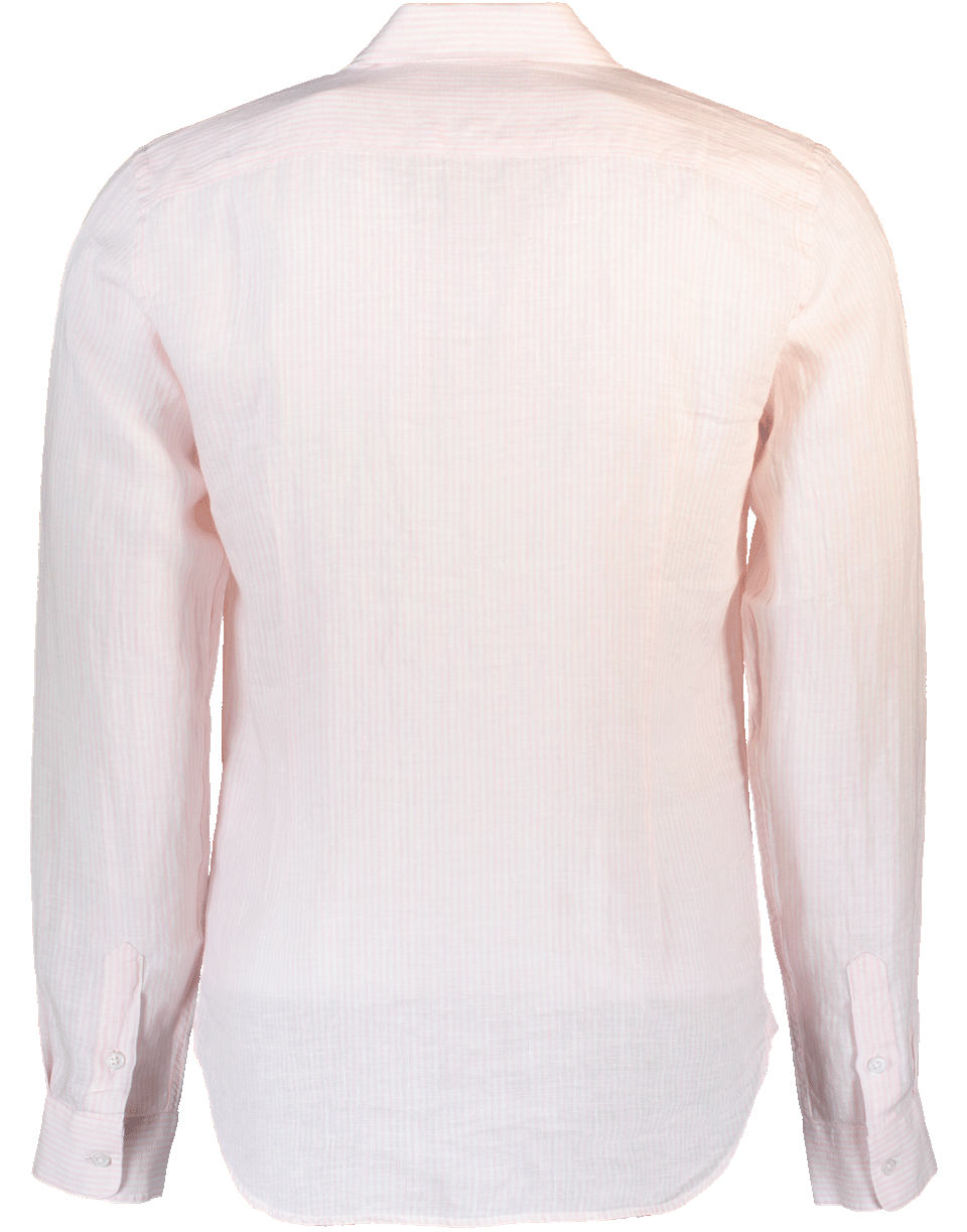 Morton Linen Pale Berry Tailored-Fit Shirt MENSCLOTHINGSHIRT ORLEBAR BROWN   