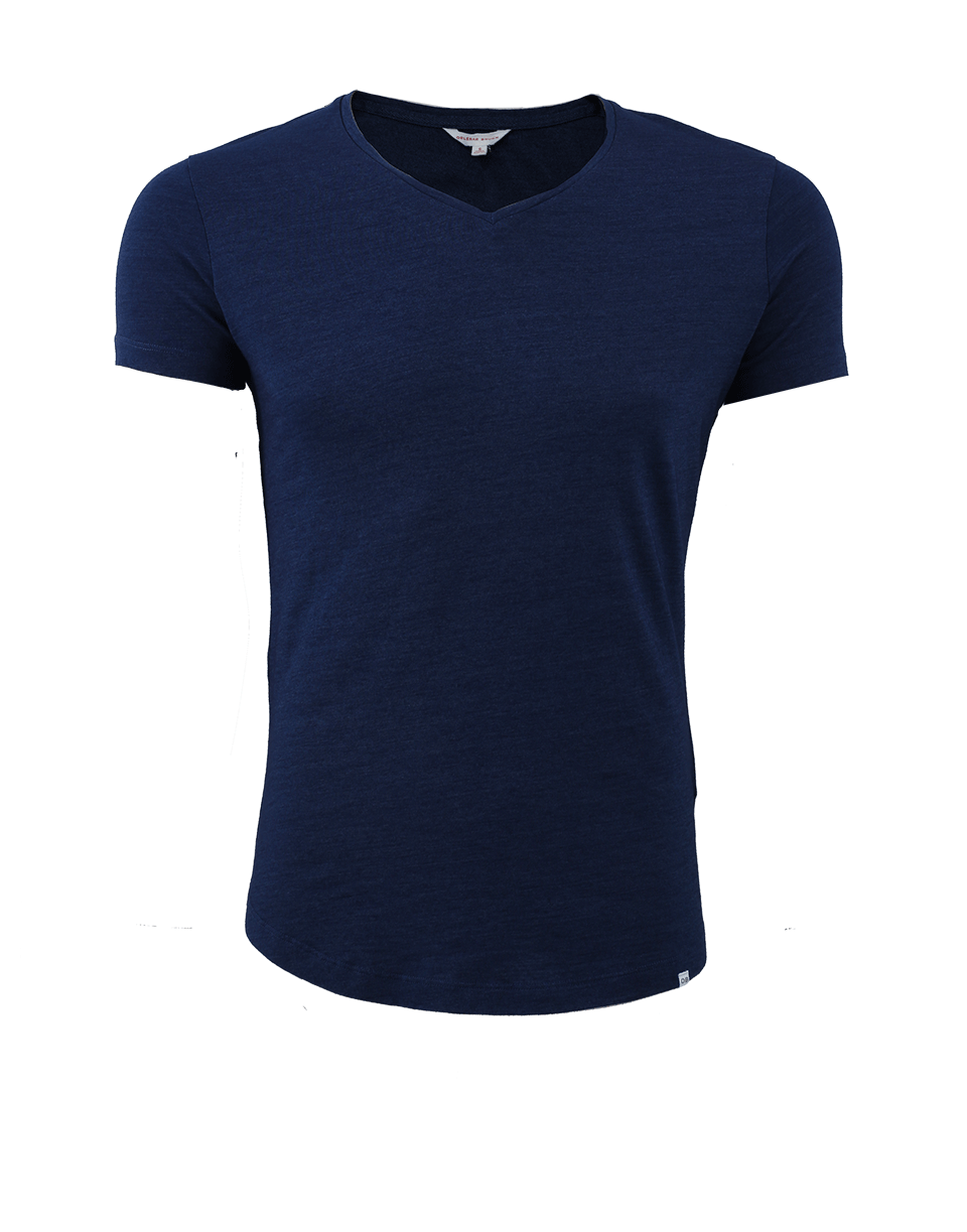 ORLEBAR BROWN-OB-V Denim Tailored Fit V-neck T-Shirt-