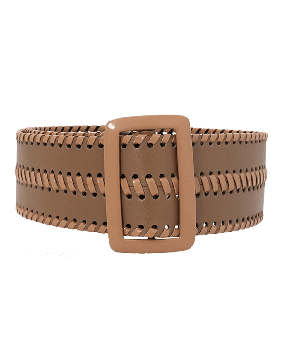 OSCAR DE LA RENTA-Thick Leather Belt-