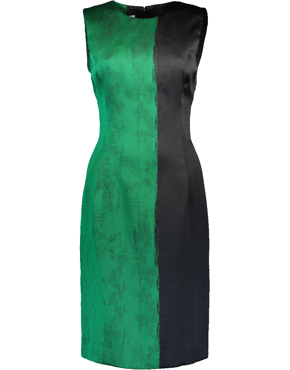 OSCAR DE LA RENTA-Bi-Color Dress-
