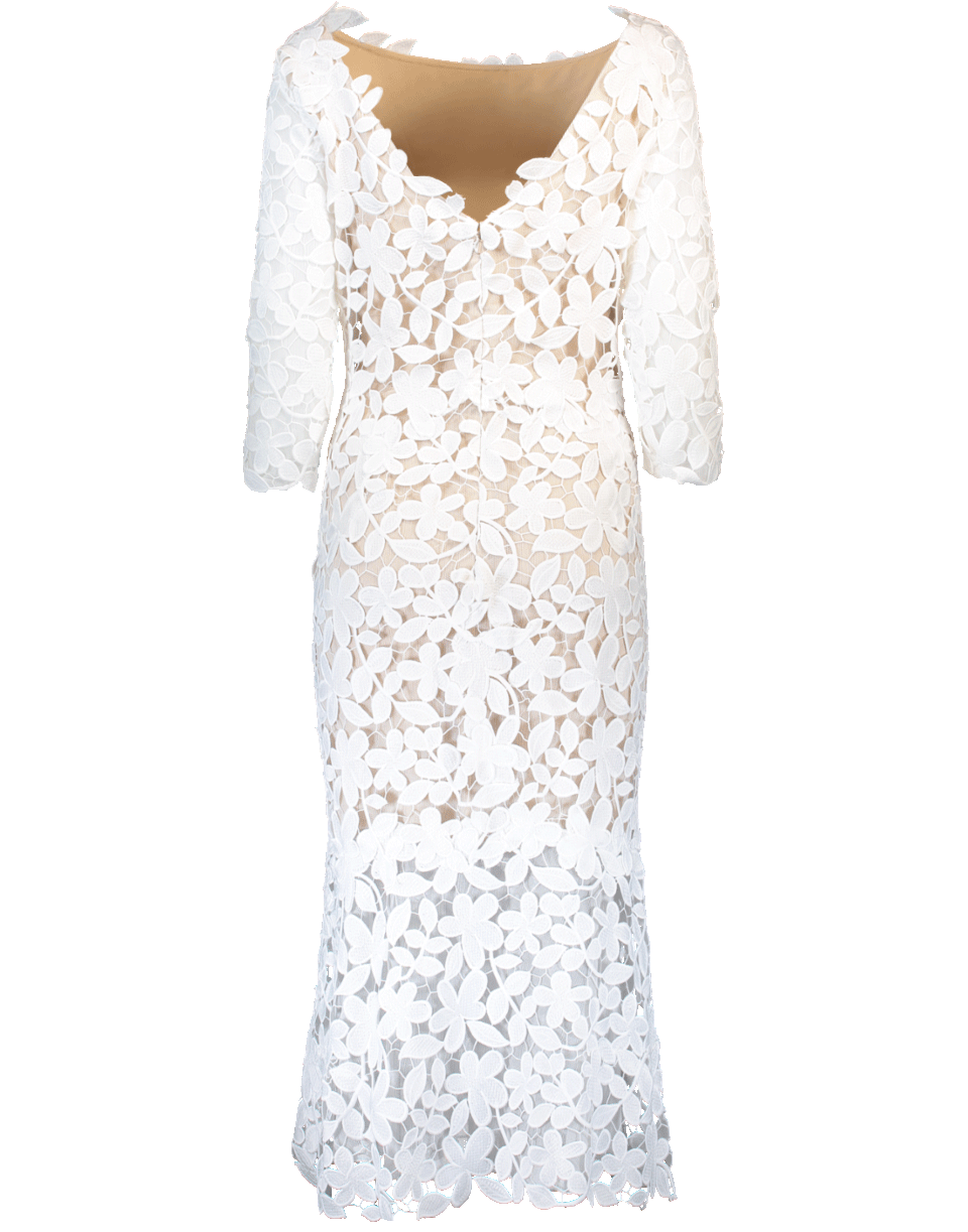 OSCAR DE LA RENTA-Floral Dress-