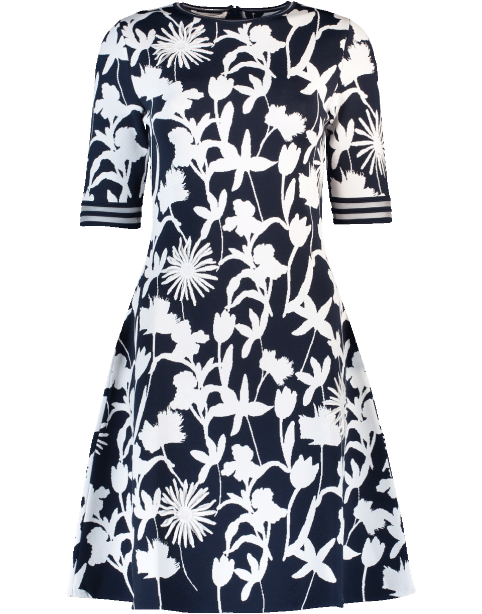 OSCAR DE LA RENTA-Knit Dress With Appliques-
