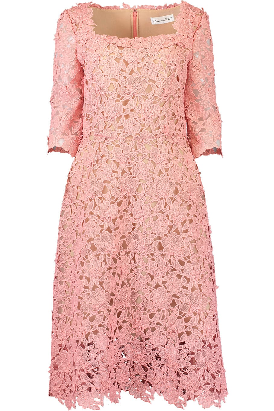 Floral Guipure Lace Midi Dress – Marissa Collections