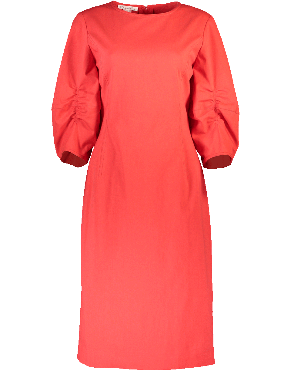 OSCAR DE LA RENTA-Slim Cotton Dress-