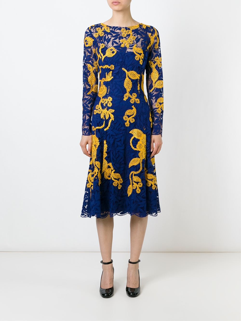OSCAR DE LA RENTA-Fern Lace Dress-