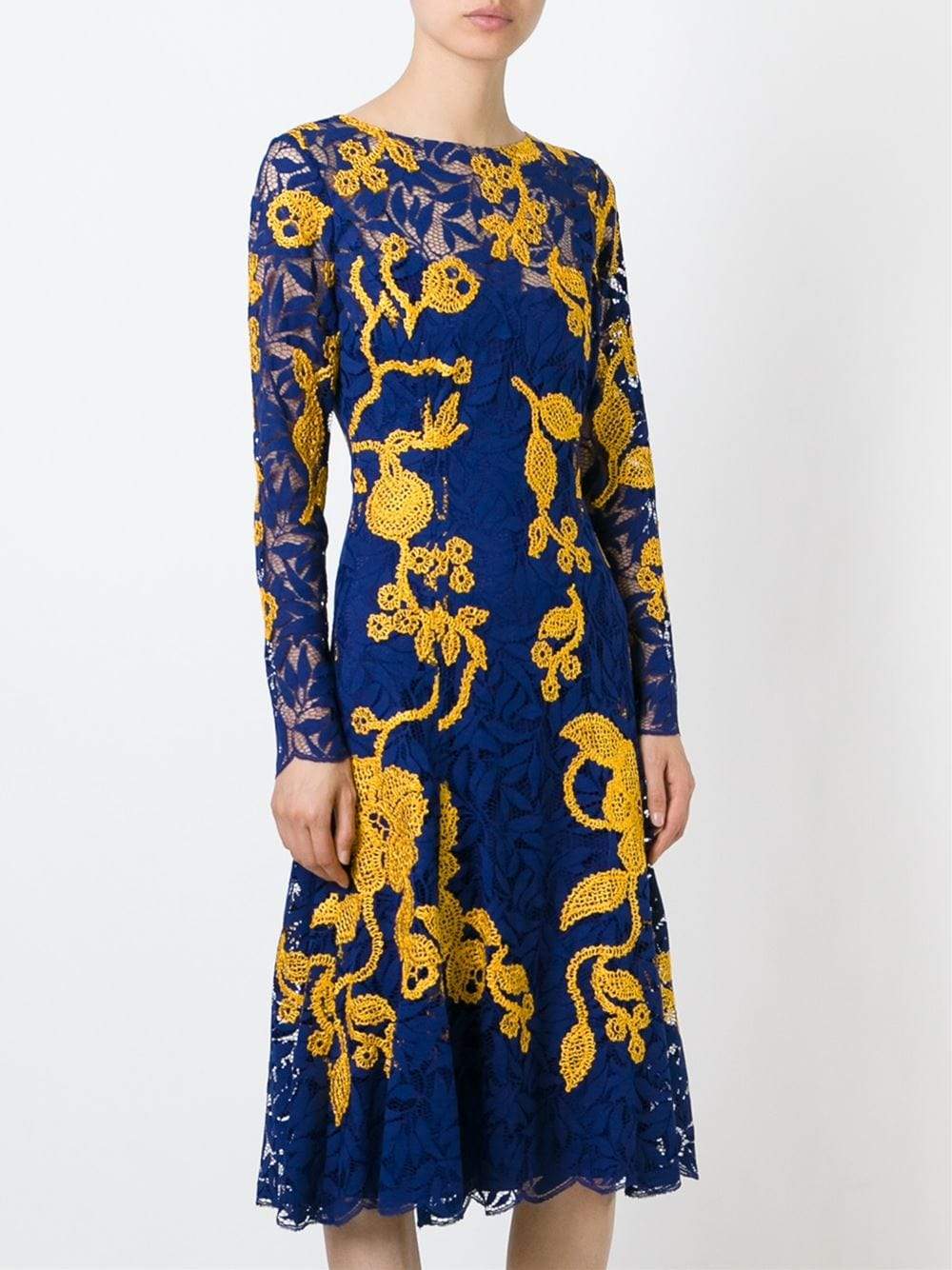 OSCAR DE LA RENTA-Fern Lace Dress-