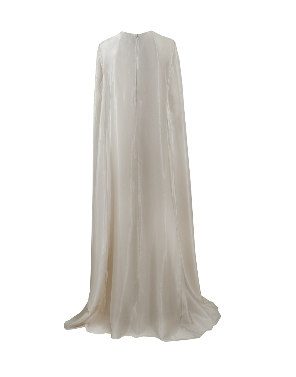OSCAR DE LA RENTA-Embellished Caftan Gown-PLATINE