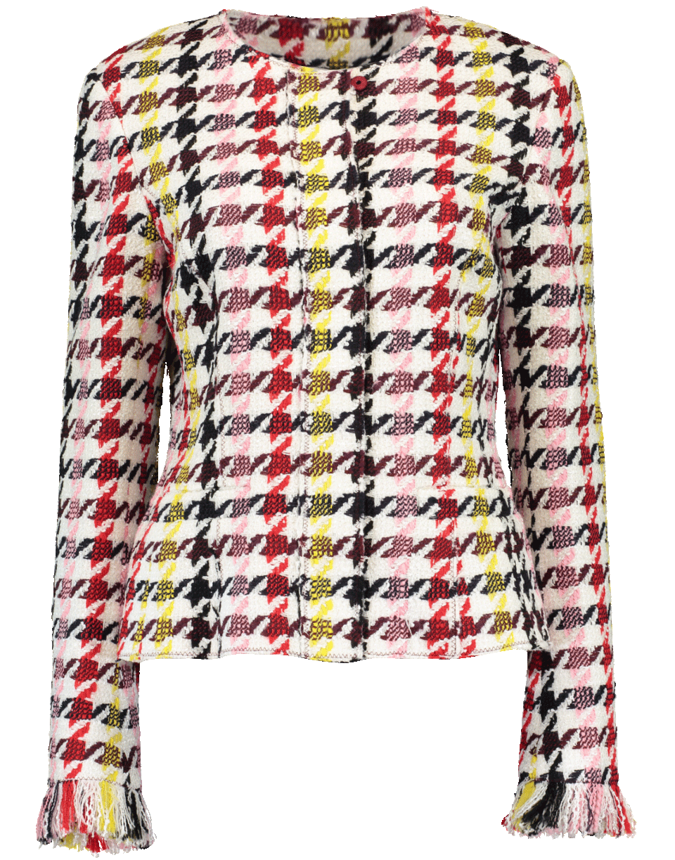 OSCAR DE LA RENTA-Cropped Tweed Jacket-MULBERRY