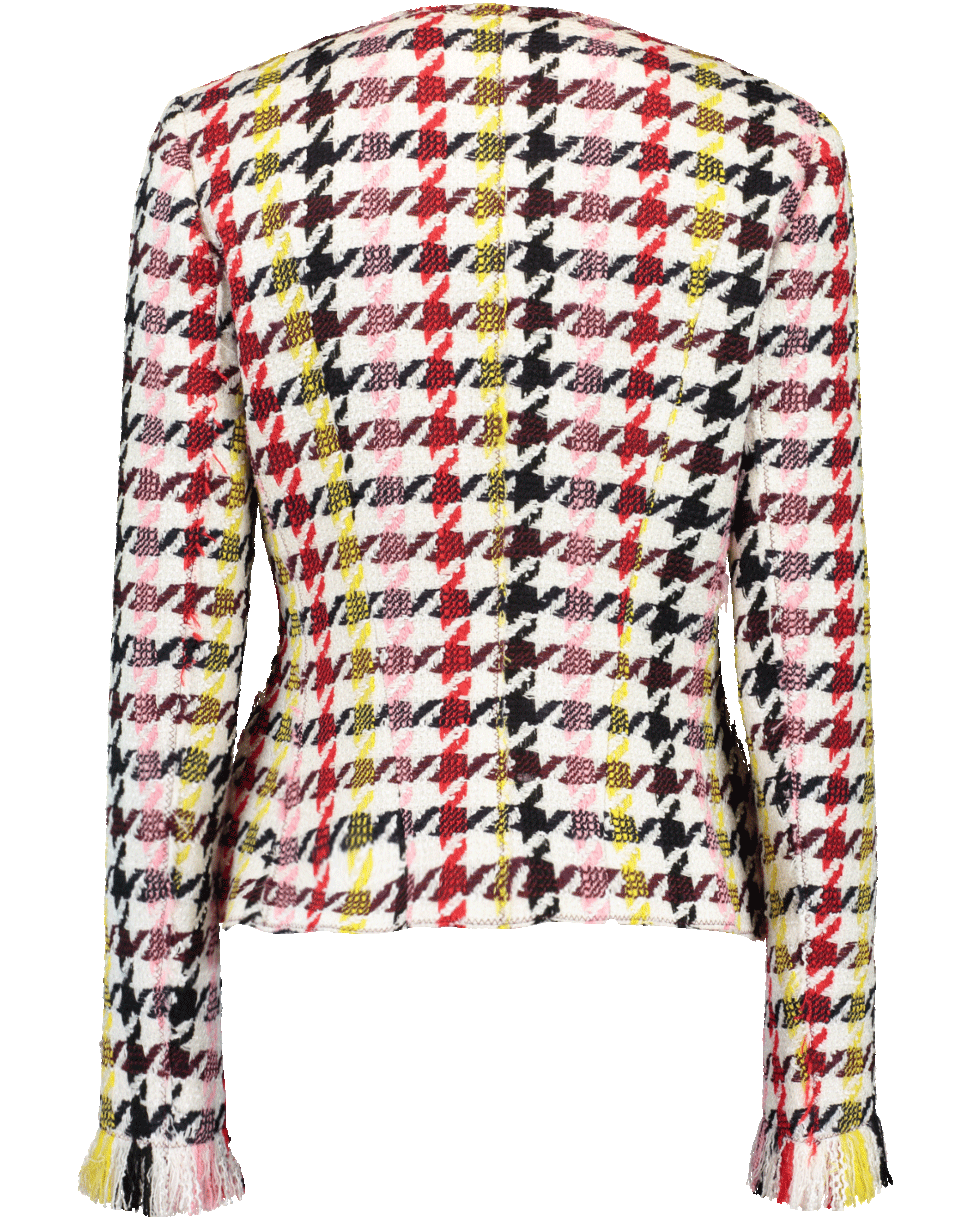 OSCAR DE LA RENTA-Cropped Tweed Jacket-MULBERRY