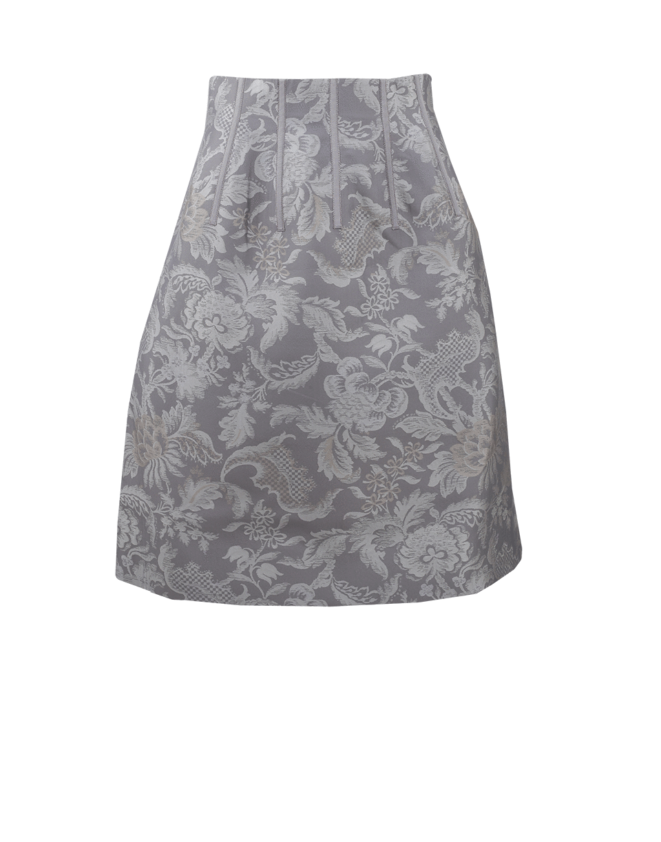 Floral Demask Jacquard Skirt CLOTHINGSKIRTMISC OSCAR DE LA RENTA   