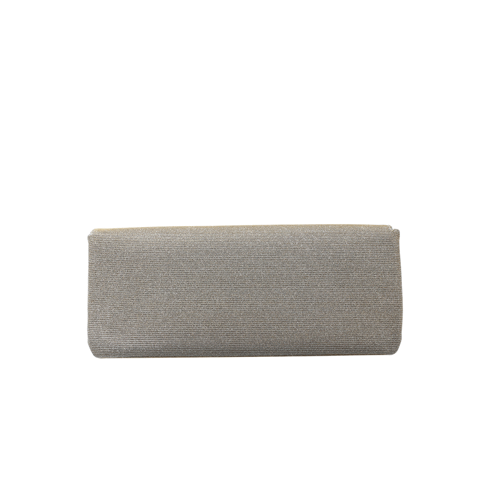 OSCAR DE LA RENTA-Envelope Bow Clutch-PLATINUM