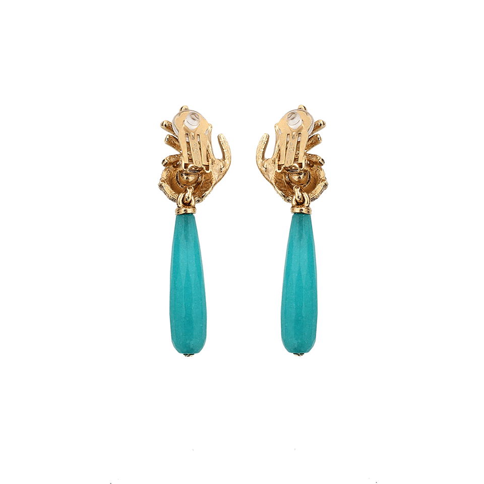 OSCAR DE LA RENTA-Quartz Coral Earrings-CYAN
