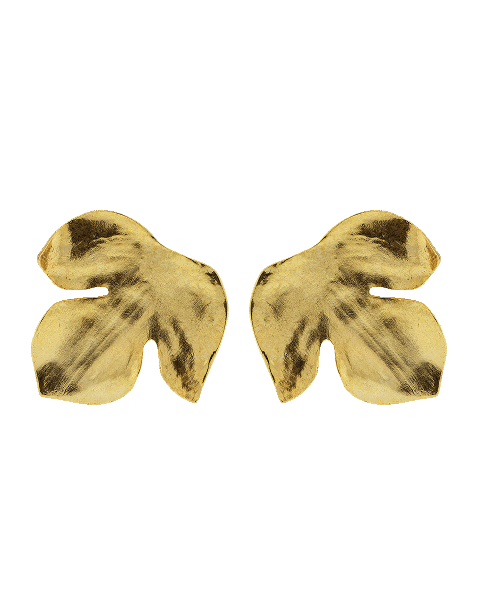 OSCAR DE LA RENTA-Foliage Small Earrings-GOLD