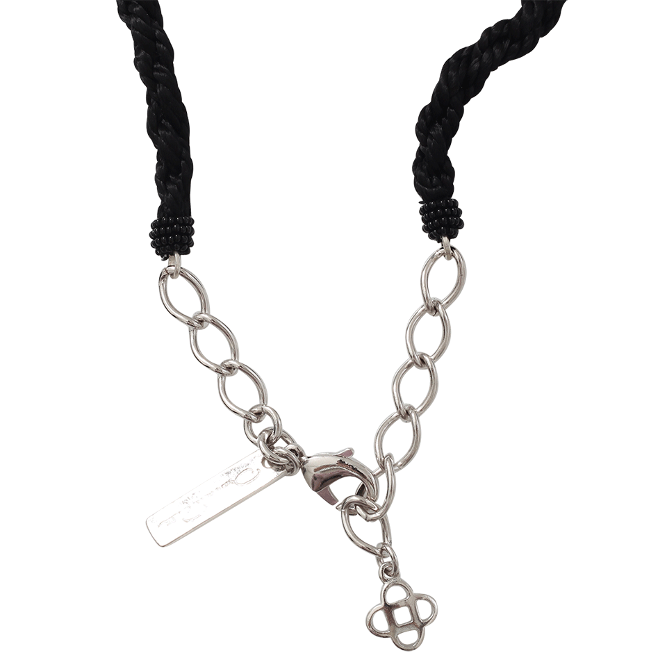 OSCAR DE LA RENTA-Tassel Charm Necklace-BLACK