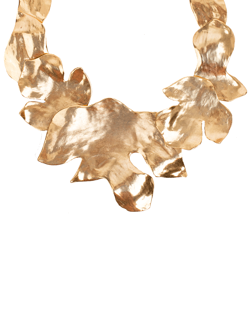 OSCAR DE LA RENTA-Foliage Necklace-GOLD