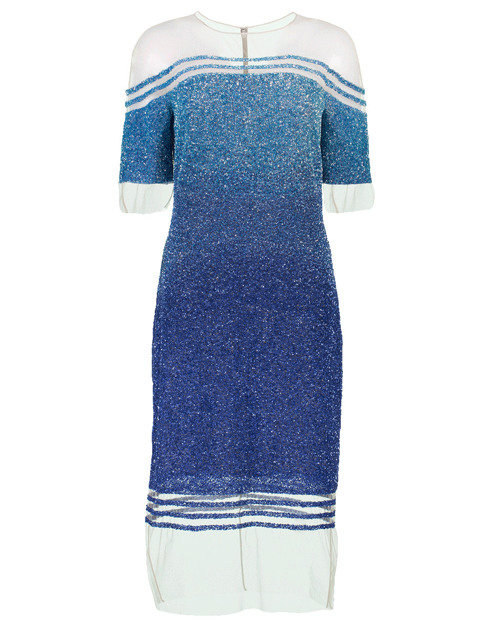 Sequin Stripe Dress CLOTHINGDRESSEVENING PAMELLA ROLAND   